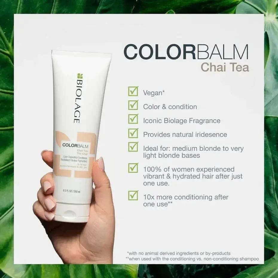 Biolage ColorBalm Color Depositing Conditioner Chai Tea - Beautifox